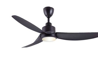 ALPHA ALKOVA - DEZI LED 56-Inch DC Motor Ceiling Fan (Matt Black)